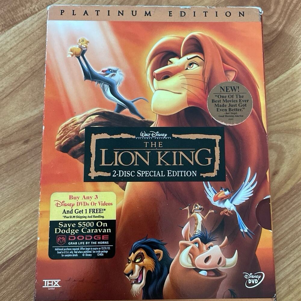 Walt Disney The Lion King‎ 2 Disc Special Esition DVDS